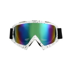 Ochelari unisex ski, snowboard si multe alte sporturi, rama alba - lentila multicolora, O1AM